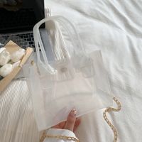 Small Handbag Spring New Fashion Transparent Jelly Pack Casual Shoulder Pvc Bag sku image 1