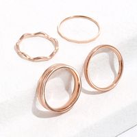 Basic Geometric Rose Gold Plated 304 Stainless Steel Wholesale Rings main image 1