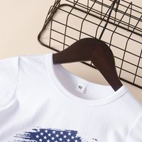 الأطفال الأولاد الصيف جديد غير النظامية نمط طباعة بلون قصيرة-أكمام عارضة T-قميص main image 3