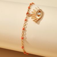 New Jewelry Fashion Creative Alloy Rice Bead Woven Shell Multi-layer Anklet sku image 6