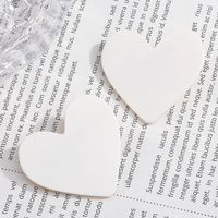 Fashion Simple Solid Color White Summer Heart-shaped Hairpin main image 1