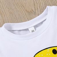 Children's Cute Summer Casual Cartoon Yellow Dinosaur Printed Solid Color Shorts Suit main image 4