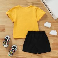 Children's Summer Casual Cartoon Animal Letters Cute Printed Shorts Suit main image 2