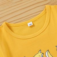 Children's Summer Casual Cartoon Animal Letters Cute Printed Shorts Suit main image 4