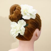 Fashion Beach Vacation White Flower Shaped Barrettes Hair Accessories main image 4