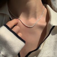 Fashion Simple Starry Thin Clavicle Chain Sparkling Nude Choker Women main image 1