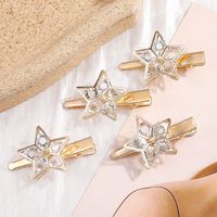Fashion Small Star Shaped Sweet Side Clip 5 Pieces Set Hair Accessories sku image 1