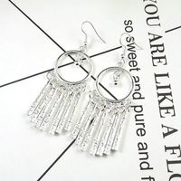 Retro Ethnic Style Miao Silver Bright Earrings With Pendant main image 3