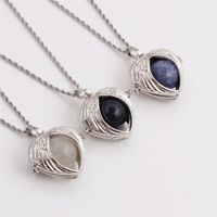 Crystal Stone Heart-shaped Pendant Simple Necklace Wholesale Jewelry Nihaojewelry sku image 4