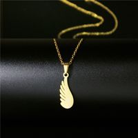 Wholesale Fashion Stainless Steel Leaf Heart Pendent Clavicle Chain Nihaojewelry sku image 9