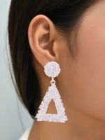 Vintage Style Triangle Geometric Alloy Plating Dangling Earrings main image 3