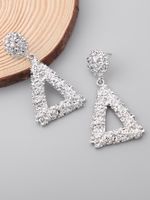 Vintage Style Triangle Geometric Alloy Plating Dangling Earrings main image 5