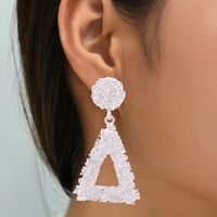 Vintage Style Triangle Geometric Alloy Plating Dangling Earrings sku image 1