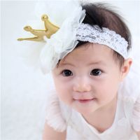 Fashion New Baby Hair Band Crown Grenadine Headwear Hair Accessories sku image 1
