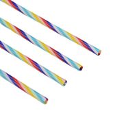 Fashion Creative Rainbow Striped Plastic Recycling Straw main image 5