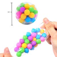 Stress Relief Rainbow Squeezing Toy Reduction Toy Squeeze Ball main image 3