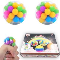 Stress Relief Rainbow Squeezing Toy Reduction Toy Squeeze Ball main image 4