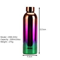 2022 New Fashion Rainbow Gradient Color Stainless Steel Vacuum Cup main image 5