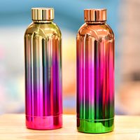 2022 New Fashion Rainbow Gradient Color Stainless Steel Vacuum Cup main image 4