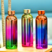 2022 New Fashion Rainbow Gradient Color Stainless Steel Vacuum Cup main image 6