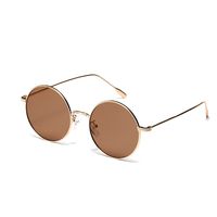 Fashion Round Metal Small Frame Ocean Lens Essential Classic Look Sunglasses main image 1