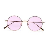 Fashion Round Metal Small Frame Ocean Lens Essential Classic Look Sunglasses main image 2