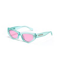 نظارات عين القط العصرية الجديدة للنساء والرجال نظارات شمسية معدنية للوجه الكبير sku image 1