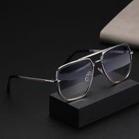 Gafas De Sol Resistentes Al Sol Con Borde De Diamante Para Conducir Con Protección Uv Para Hombre De Doble Viga De Moda main image 3