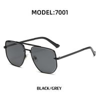 Fashion Double Beam Men's Uv Protection Driving Diamond Rimmed Sun-resistant Sunglasses sku image 3