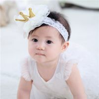 Mode Nouveau Bébé Bande De Cheveux Couronne Grenadine Chapeaux Accessoires De Cheveux main image 2