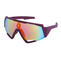 Fashion Colorful One-piece Riding Outdoor Athletic Glasses Sunglasses sku image 13