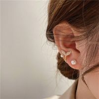 Multi En Forme De Perle Décor Argent Broches Boucles D'oreilles main image 1