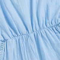 Children Girls' Summer Solid Color Lace Wide-leg Pants Jumpsuit main image 4