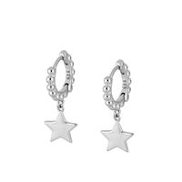 Fashion New Style Copper Star Gold-plated Pendant Earrings main image 5