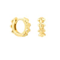 Fashion New Style Flower Copper Gold-plated Geometric Flower Earrings sku image 1