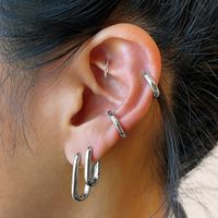 1 Pair Simple Style U Shape Copper Earrings main image 2