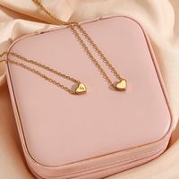 Fashion Heart Stainless Steel Plating Gold Plated Necklace main image 9