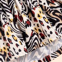 Children Girls Summer Outdoor Casual Geometric Leopard Print Slip Dress main image 6
