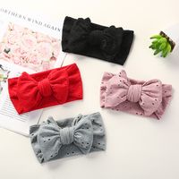Kid's Cute Fashion Simple Style Bow Knot Polyester Hair Accessories Embroidery Hair Band main image 5
