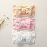 Kid's Cute Fashion Simple Style Bow Knot Polyester Hair Accessories Embroidery Hair Band main image 6