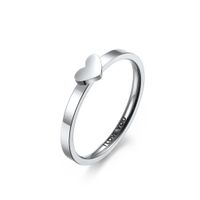 Fashion Heart-shaped Hollow Men And Women Titanium Steel Ring sku image 9