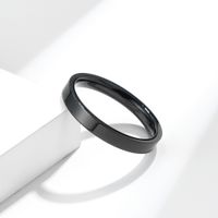 Simple Fashion Medium Men And Women Little Finger Stainless Steel Ring main image 5