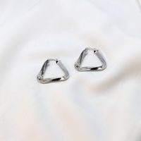 Fashion Simple Triangle Shaped Irregular Twisted Geometric Alloy Ear Studs sku image 4