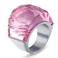 Fashion Retro Men And Women Titanium Steel Crystal Inlaid Rings main image 1