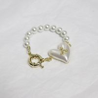 Mode Retro Perle Perlen Blume Saturn Anhänger Legierung Halskette sku image 3