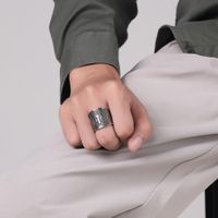 Fashion Geometric Solid Color  Exorcist Stainless Steel Thumb Ring main image 2