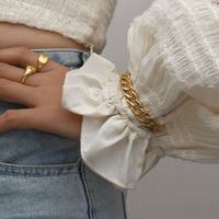 Simple Fashion Women's Geometric Twist Open-end Woven Colorful Oil Stainless Steel Bracelet main image 5