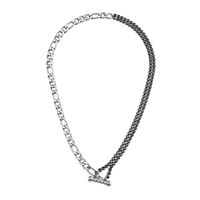 Fashion Ornament Wholesale Stitching Figaro Stainless Steel Necklace Bracelet Set sku image 4