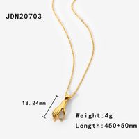 Wholesale Jewelry Fine Twisted Chain Stainless Steel Necklace Nihaojewelry sku image 2