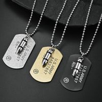 Fashion Double-layer Geometric Pendant Wholesale Titanium Steel Necklace main image 1